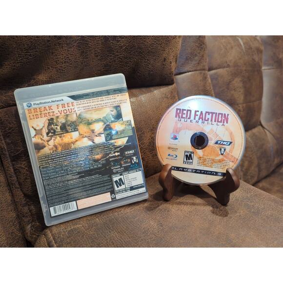 Red Faction: Guerrilla (Sony PlayStation 3 PS3, 2009) Printed Art TESTED - Picture 2 of 2